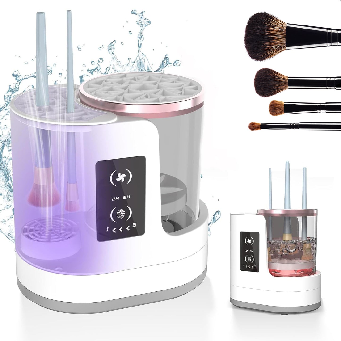 Bedroom Electric Makeup Brush Cleaner – Rechargeable Beauty Tool Organizer