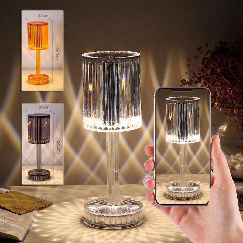 New Crystal Table Lamp Diamond Romantic Warm Led For Home Decor Night Light