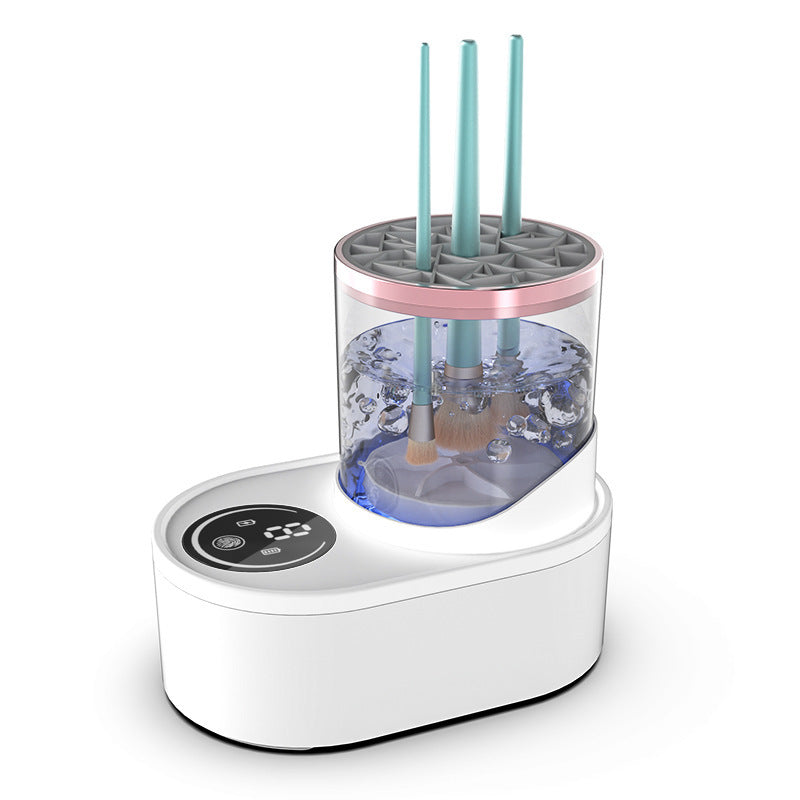 Bedroom Electric Makeup Brush Cleaner – Rechargeable Beauty Tool Organizer