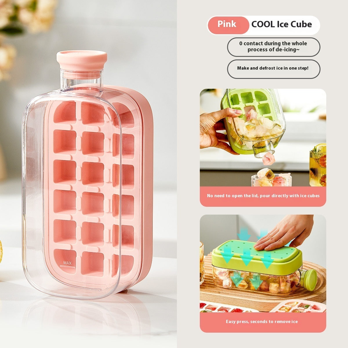 One-Click Molding Cooling Cup,Instant Ice Maker