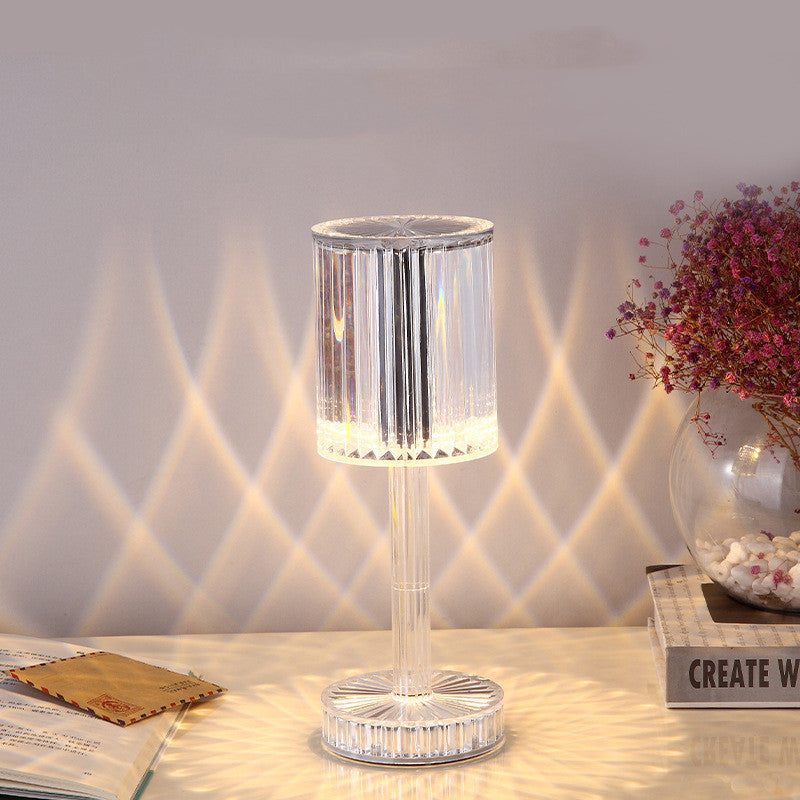 New Crystal Table Lamp Diamond Romantic Warm Led For Home Decor Night Light