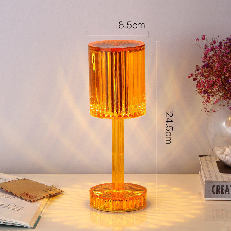 New Crystal Table Lamp Diamond Romantic Warm Led For Home Decor Night Light