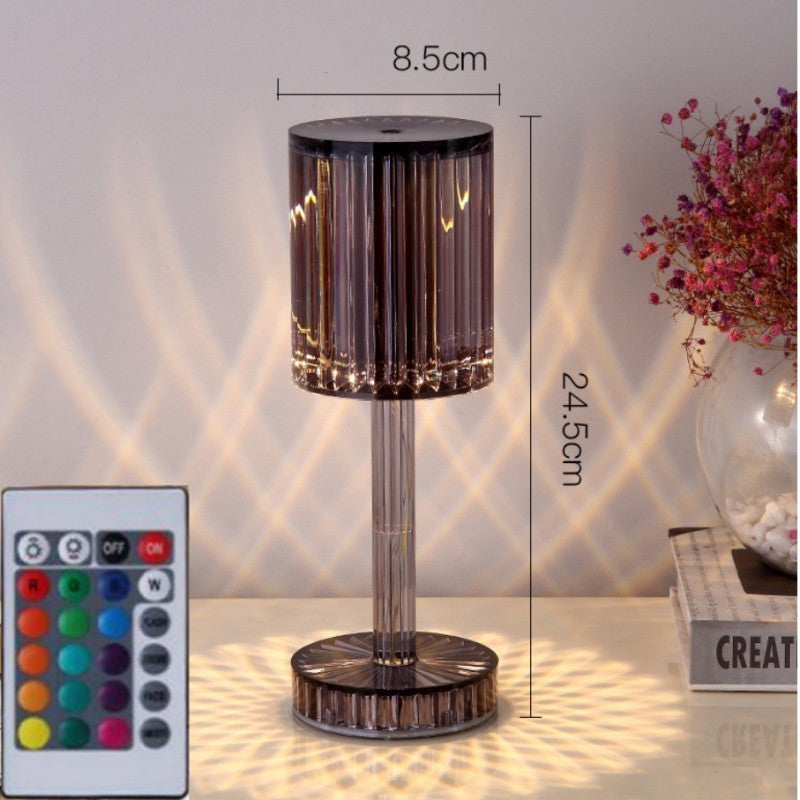 New Crystal Table Lamp Diamond Romantic Warm Led For Home Decor Night Light