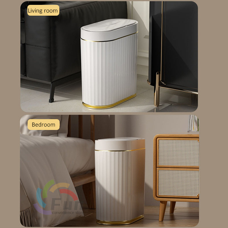 Smart Trash Bin With Lid For Bedroom And Living Room
