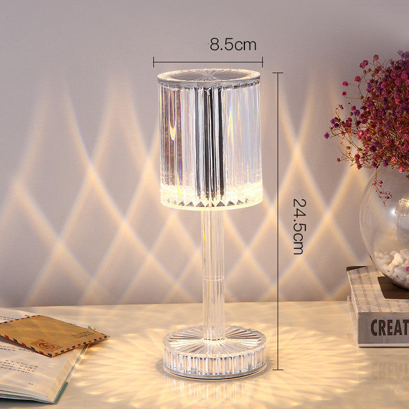New Crystal Table Lamp Diamond Romantic Warm Led For Home Decor Night Light
