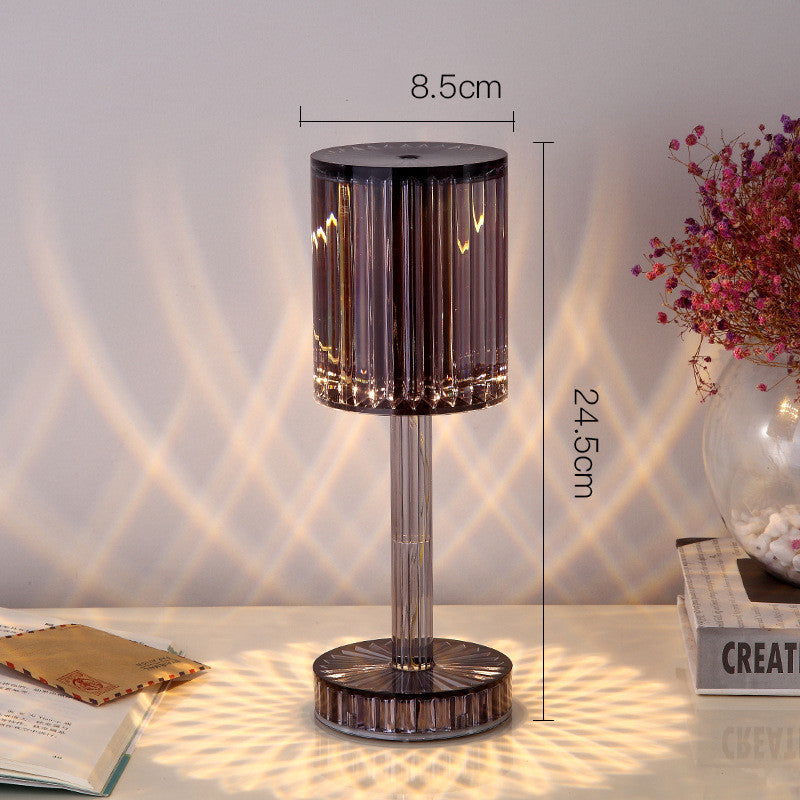 New Crystal Table Lamp Diamond Romantic Warm Led For Home Decor Night Light