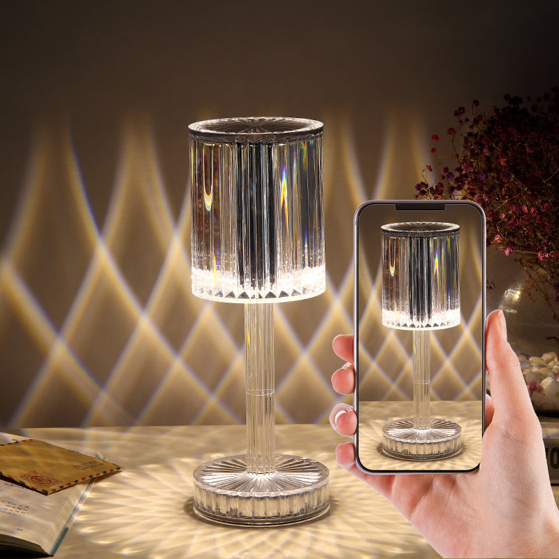 New Crystal Table Lamp Diamond Romantic Warm Led For Home Decor Night Light