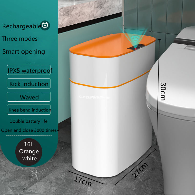 Smart Trash Bin With Lid For Bedroom And Living Room