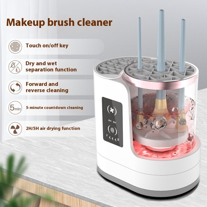 Bedroom Electric Makeup Brush Cleaner – Rechargeable Beauty Tool Organizer