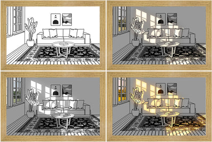Illuminated Picture LED Decorative Light Painting