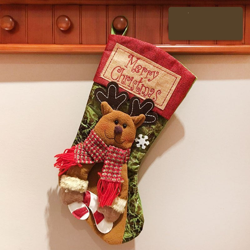 Christmas Stocking Socks – Santa, Snowman & Elk Holiday Decor