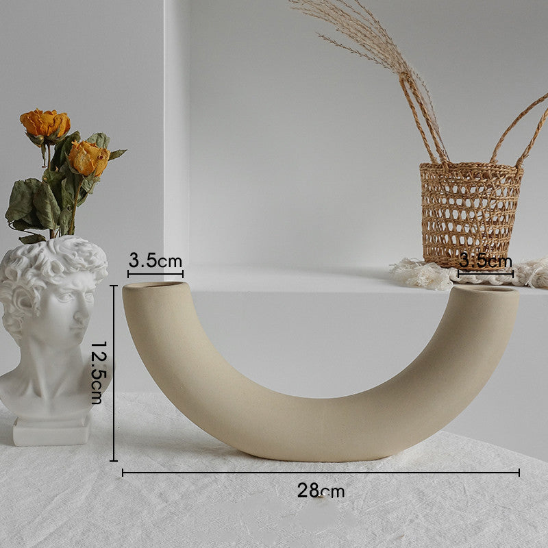 Ceramic Art Vase for Home Decoration Display