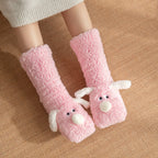 Cute Cartoon Dog Floor Socks Winter Warm Non-slip Socks