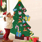 Felt Cloth Christmas Tree With Three-dimensional-Playful Kids Ornament Set