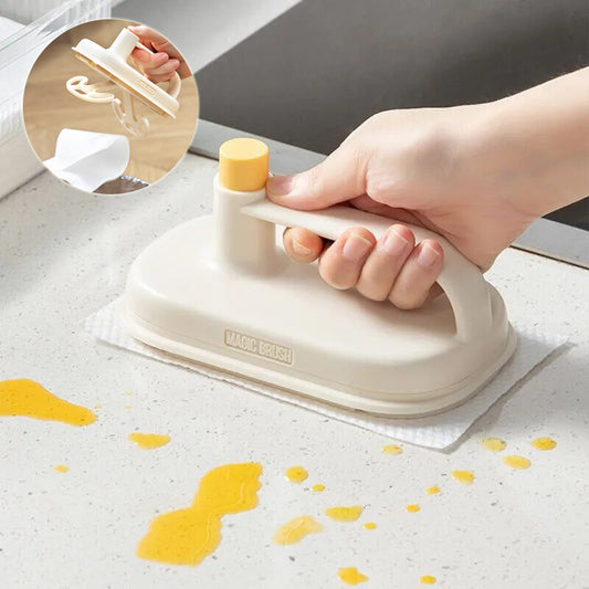 Cleaning Magic Brush Glass Wall Cleaning Bath Brush Handle Cleaning Rag