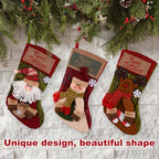 Christmas Stocking Socks – Santa, Snowman & Elk Holiday Decor