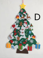 Felt Cloth Christmas Tree With Three-dimensional-Playful Kids Ornament Set