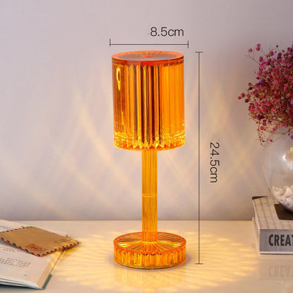 New Crystal Table Lamp Diamond Romantic Warm Led For Home Decor Night Light