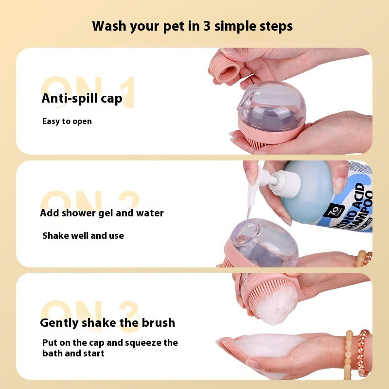 Pet Bath Silicone Bath Brush