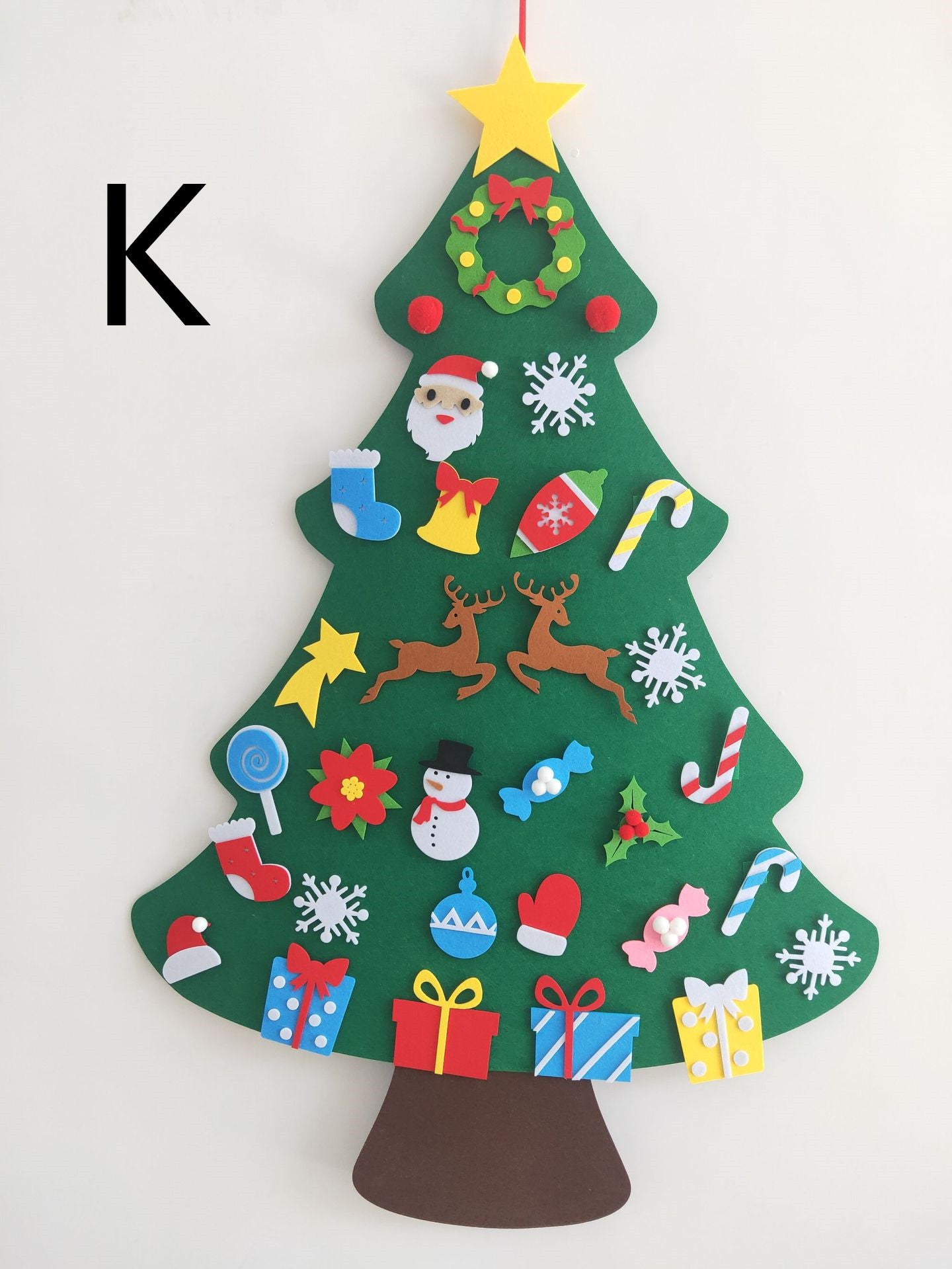 Felt Cloth Christmas Tree With Three-dimensional-Playful Kids Ornament Set