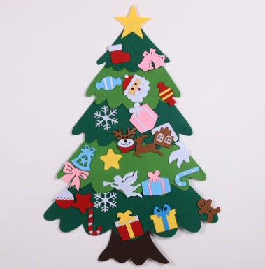 Felt Cloth Christmas Tree With Three-dimensional-Playful Kids Ornament Set