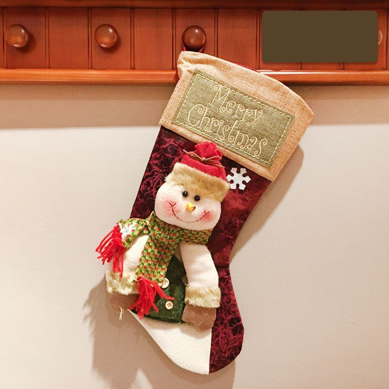 Christmas Stocking Socks – Santa, Snowman & Elk Holiday Decor