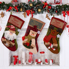 Christmas Stocking Socks – Santa, Snowman & Elk Holiday Decor
