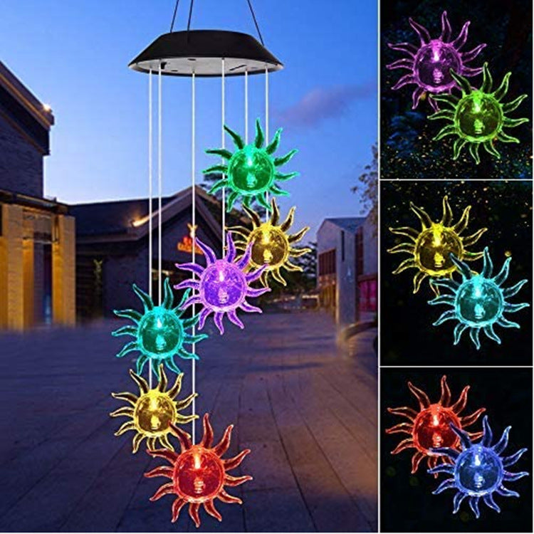 Solar Hummingbird Wind Chime-Solar Hanging Garden Light