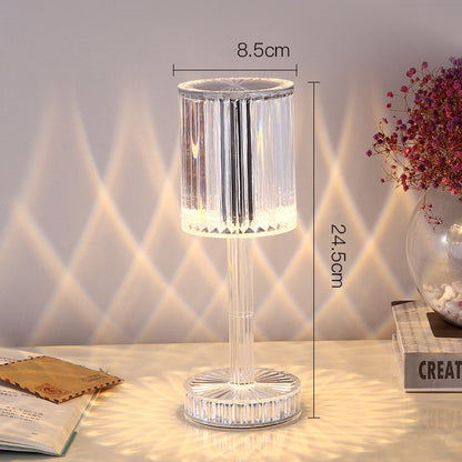 New Crystal Table Lamp Diamond Romantic Warm Led For Home Decor Night Light