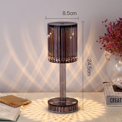 New Crystal Table Lamp Diamond Romantic Warm Led For Home Decor Night Light