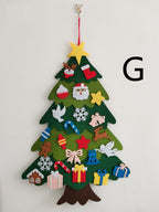 Felt Cloth Christmas Tree With Three-dimensional-Playful Kids Ornament Set