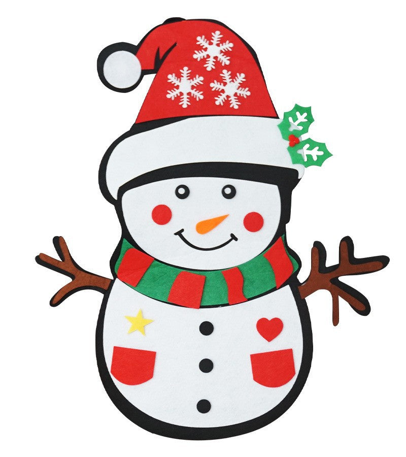 Felt Cloth Christmas Tree With Three-dimensional-Playful Kids Ornament Set