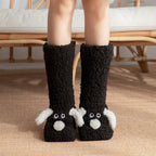 Cute Cartoon Dog Floor Socks Winter Warm Non-slip Socks