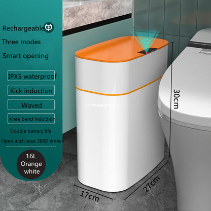 Smart Trash Bin With Lid For Bedroom And Living Room
